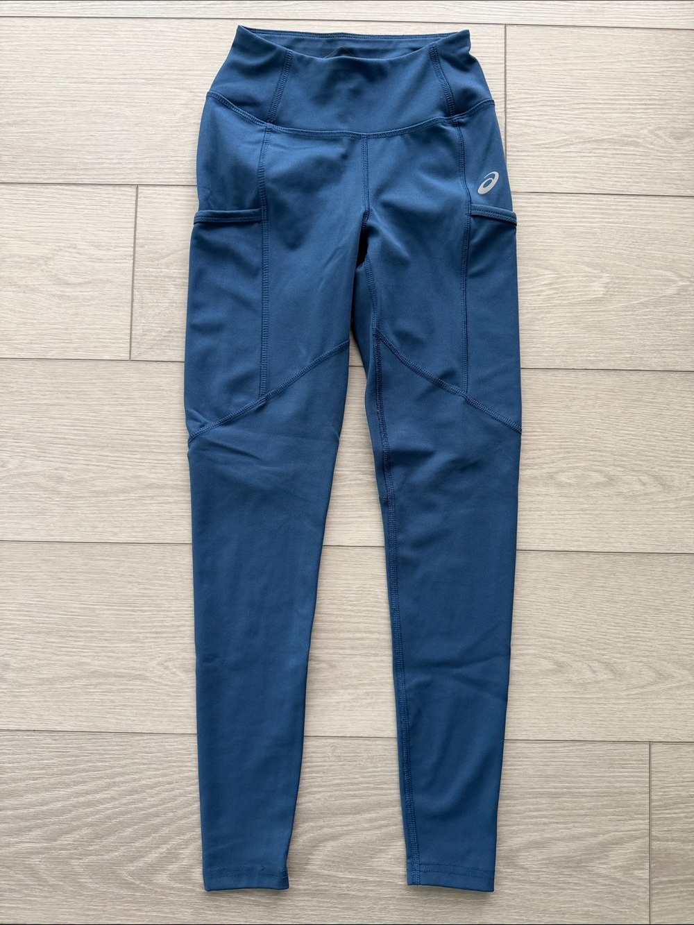 Asics Women’s XS Teal Performance Leggings with Side Pockets